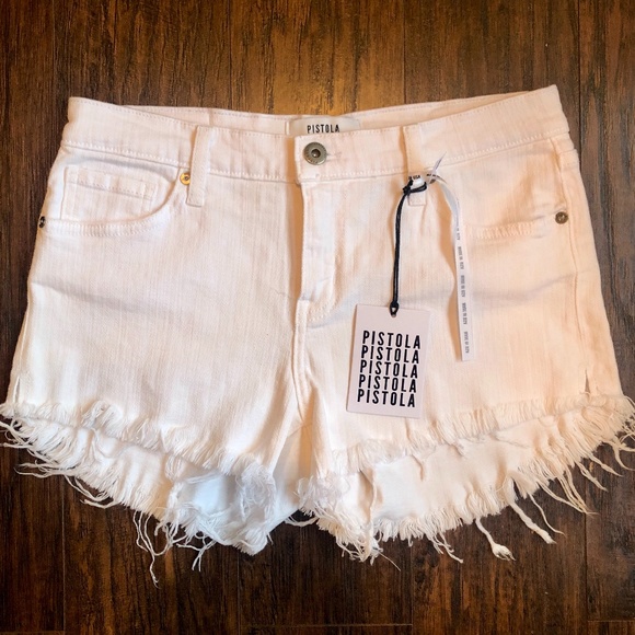 Nwt Pistola Eliana Fray Hem Shorts 